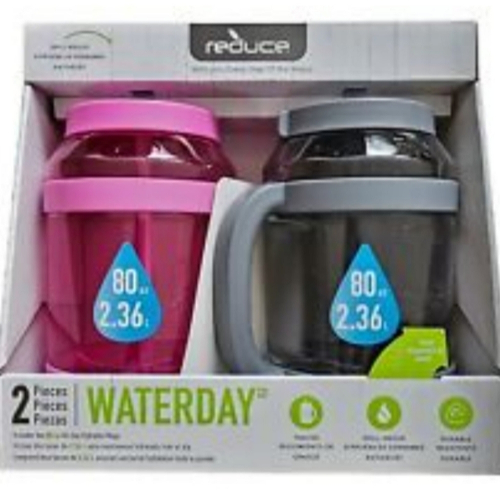 Reduce water day 80 oz bottle 2pack